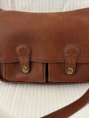 Vintage Coach Field Bag- Brown Leather- 5281- 1995 [Number J5C-5281]